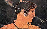 Achilles Painter. ca. 445–40 BCE. Amphora featuring Achilles (detail). Vatican Museums.